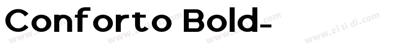 Conforto Bold字体转换